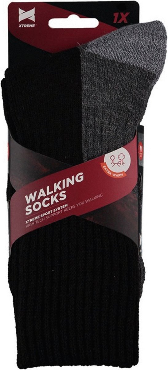 Xtreme 135780 Technische Walking Sokken – 39-42 Zwart