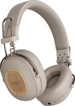House of Marley Positive Vibration Riddim Draadloze Koptelefoon - Bluetooth Hoofdtelefoon - 50 uur Batterijduur - Microfoon - Quickcharge - Duurzame Materialen - Cream