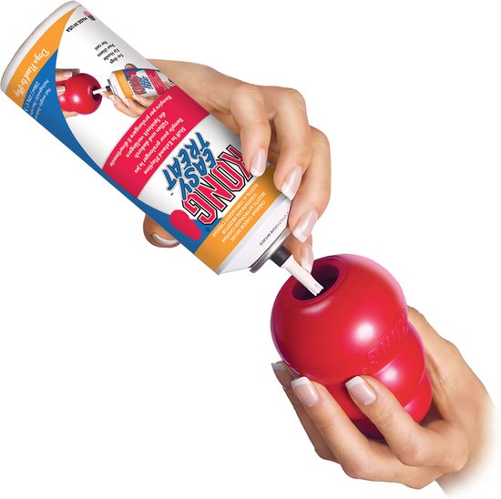 KONG Classic - Snackbal Honden Speelgoed - Rubber - 10.16cm - Rood - Maat L