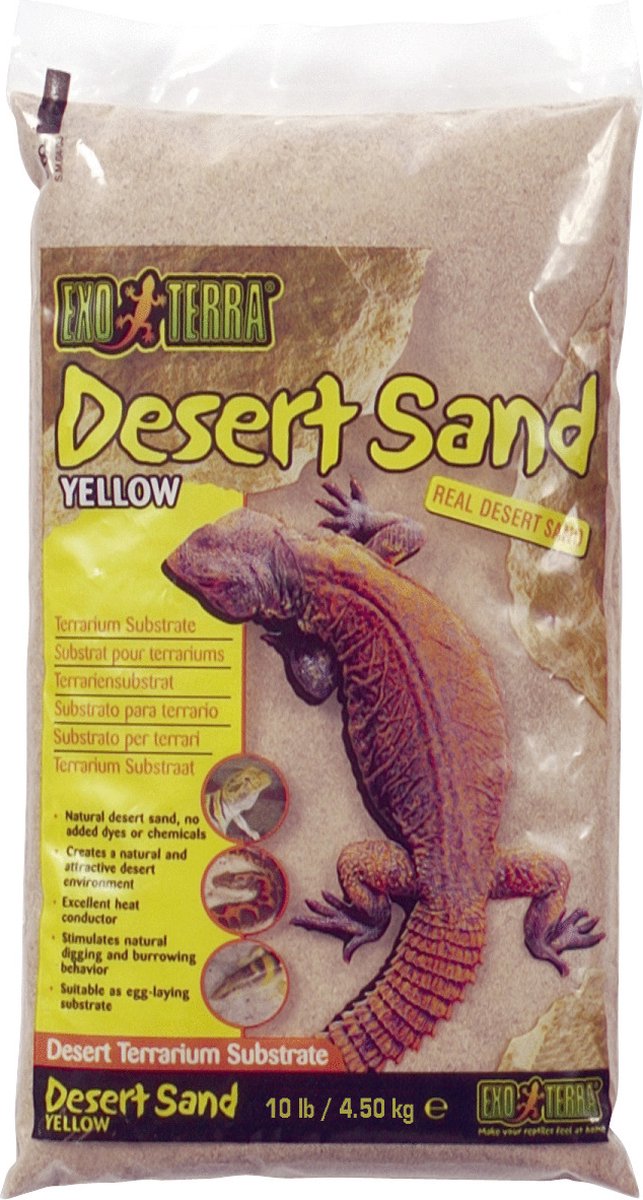 Exo Terra Woestijnzand - Bodembedekking - 4,5 kg - Geel