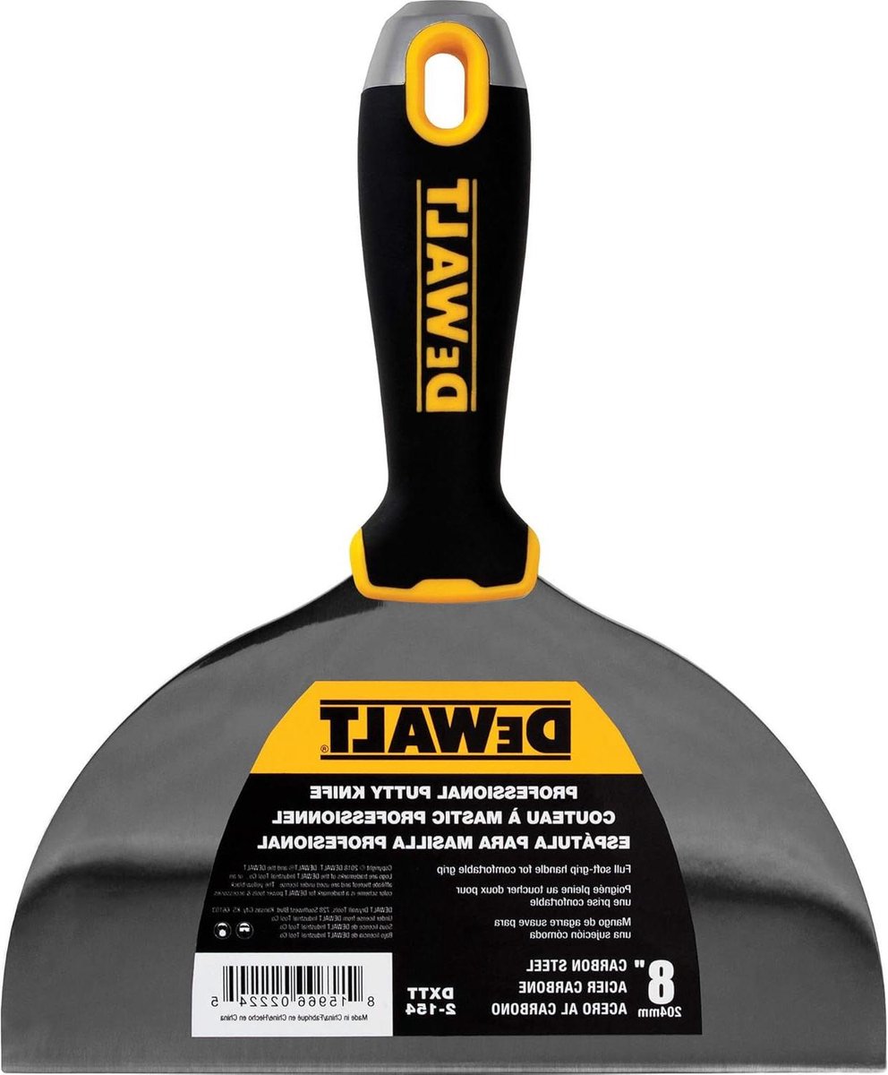 Putty Knife 8-Inch Carbon Steel Soft Grip Handle DXTT-2-154