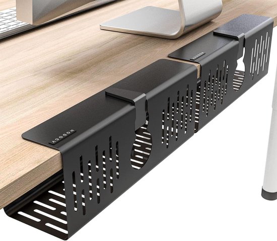 Table Cable Management Column Under Desk Cable Management Tray - No Drilling Needed - Bottom Table ...