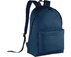 Kimood Schooltas/rugzak voor jongeren/tieners/volwassenen - 27 L - middelbare school - donkerblauw - 30 x 19 x 42 cm