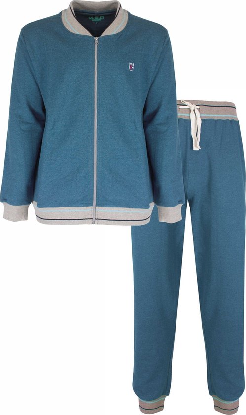 MEHSH1301A Survêtement homme MEQ - 60% coton recyclé - Blauw Mélange. - Tailles : M