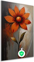 Bloem wanddecoratie - Natuur poster - Poster Bladeren - Muurdecoratie industrieel - Woonkamer posters - Kunst aan de muur poster 80x120 cm