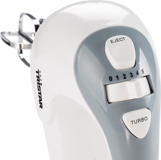 Handmixer 5 snelheidsinstellingen - 200 Watt - Met deeghaken - Wit — afbeelding 5