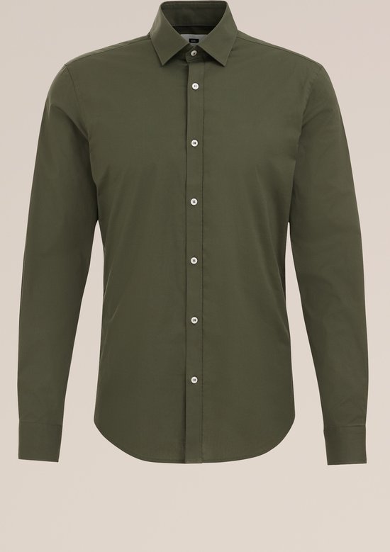 WE Fashion Heren Anti-odour slim fit overhemd met stretch