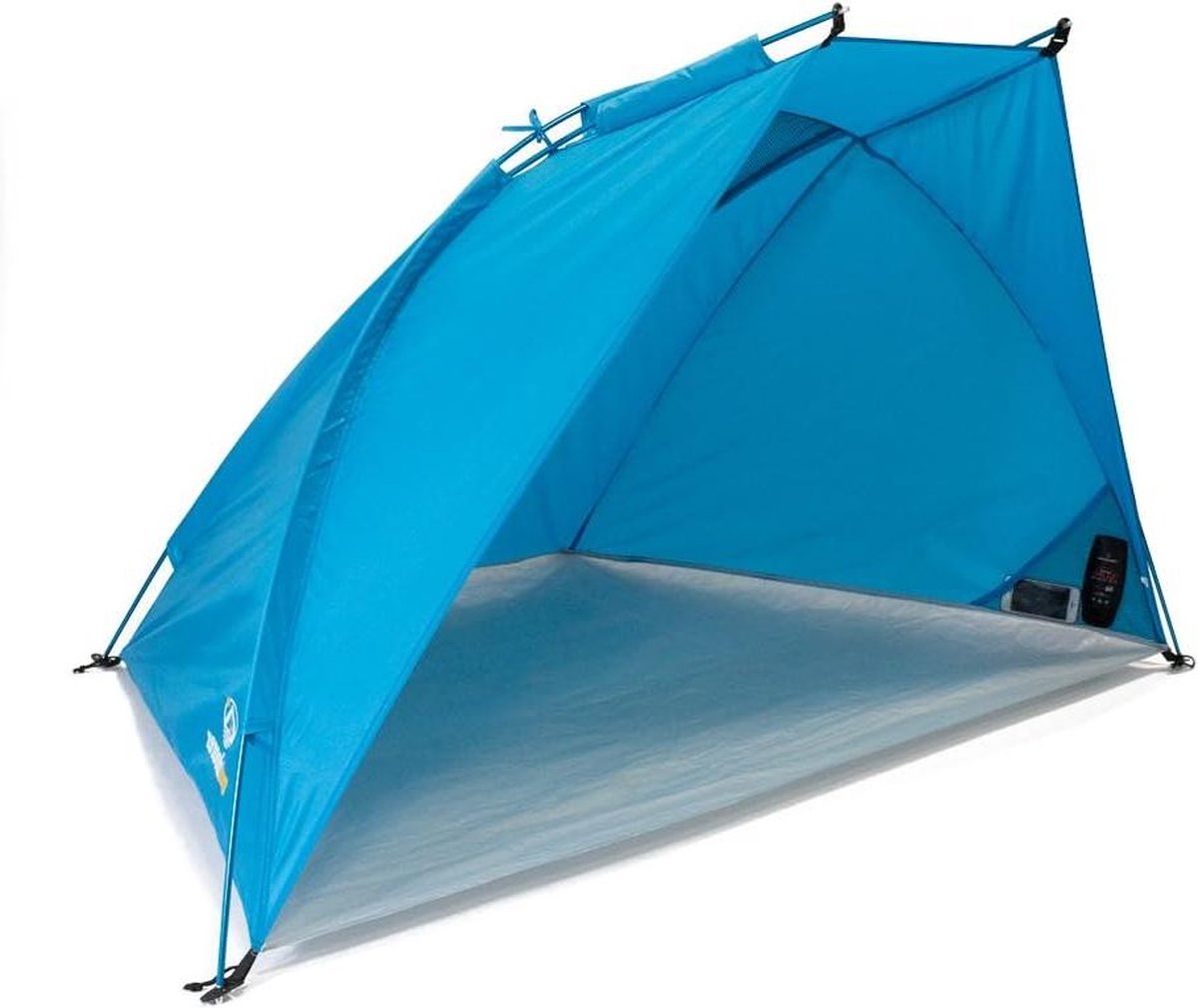 Strandtent Lichte Helios Air 850- Strandtent met uv-80 zonwering voor reizen compact klein verpakkingsformaat-zonnetent met aluminium stangen en ventilatie