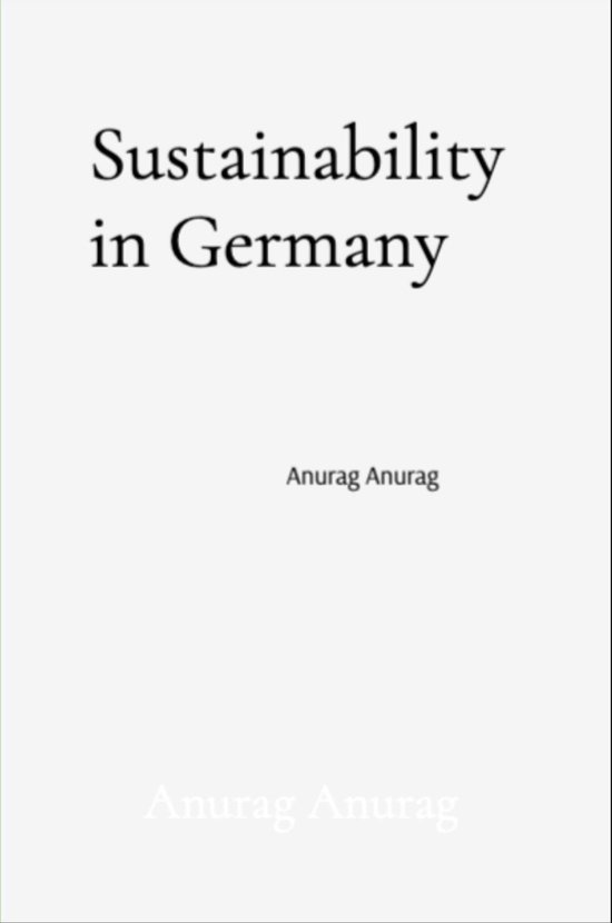 Sustainability in Germany - cover