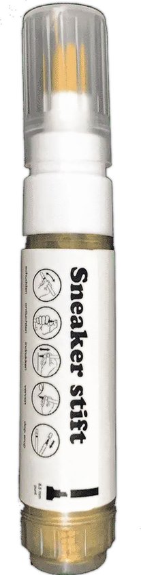 Slitesterk Sneaker stift verf leer verf Goud bol