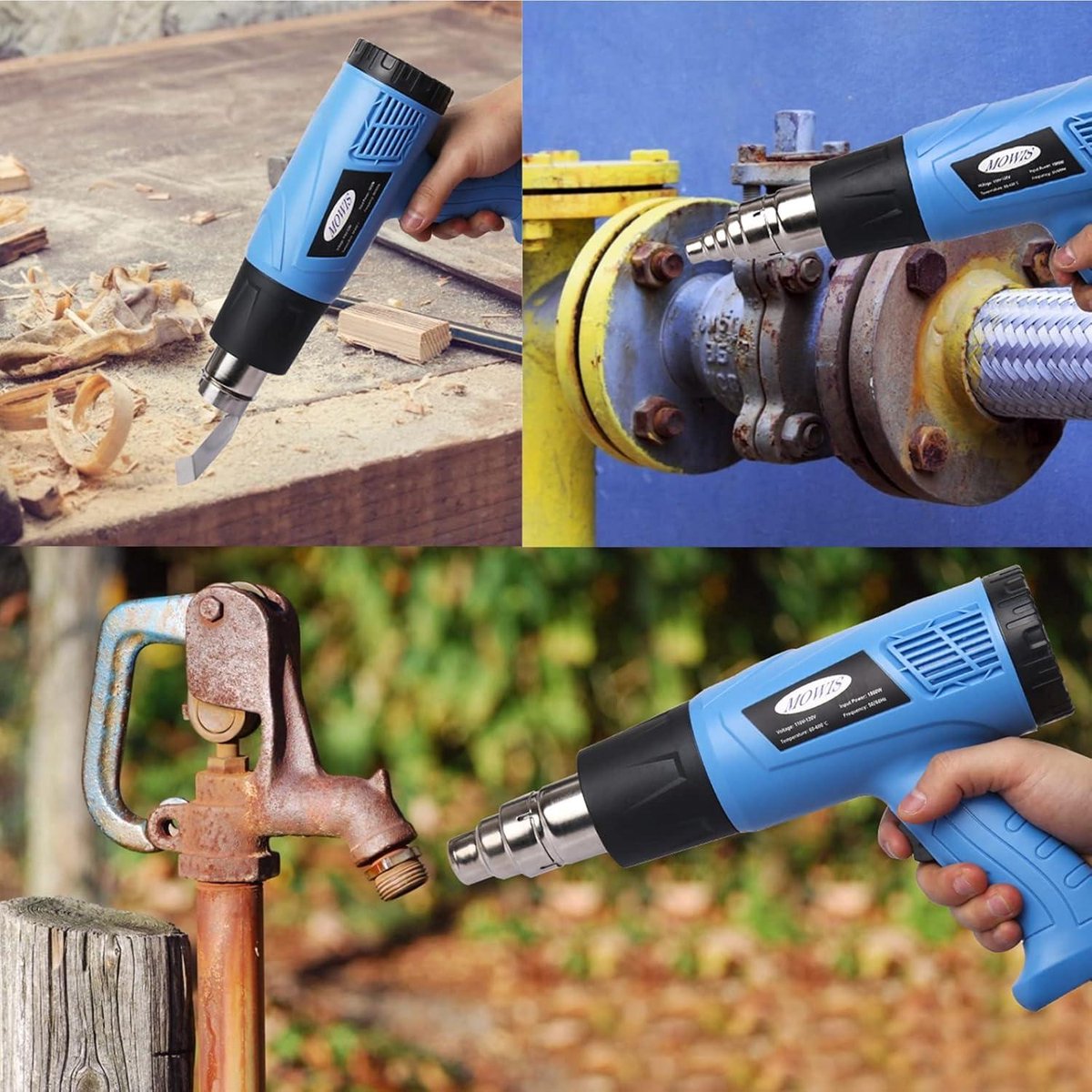 Heteluchtpistoolkit 2000W, Variabele Temperatuur 140 -1112 Heteluchtpistoolkit 2000W, Variabele Temperatuur 140 -1112