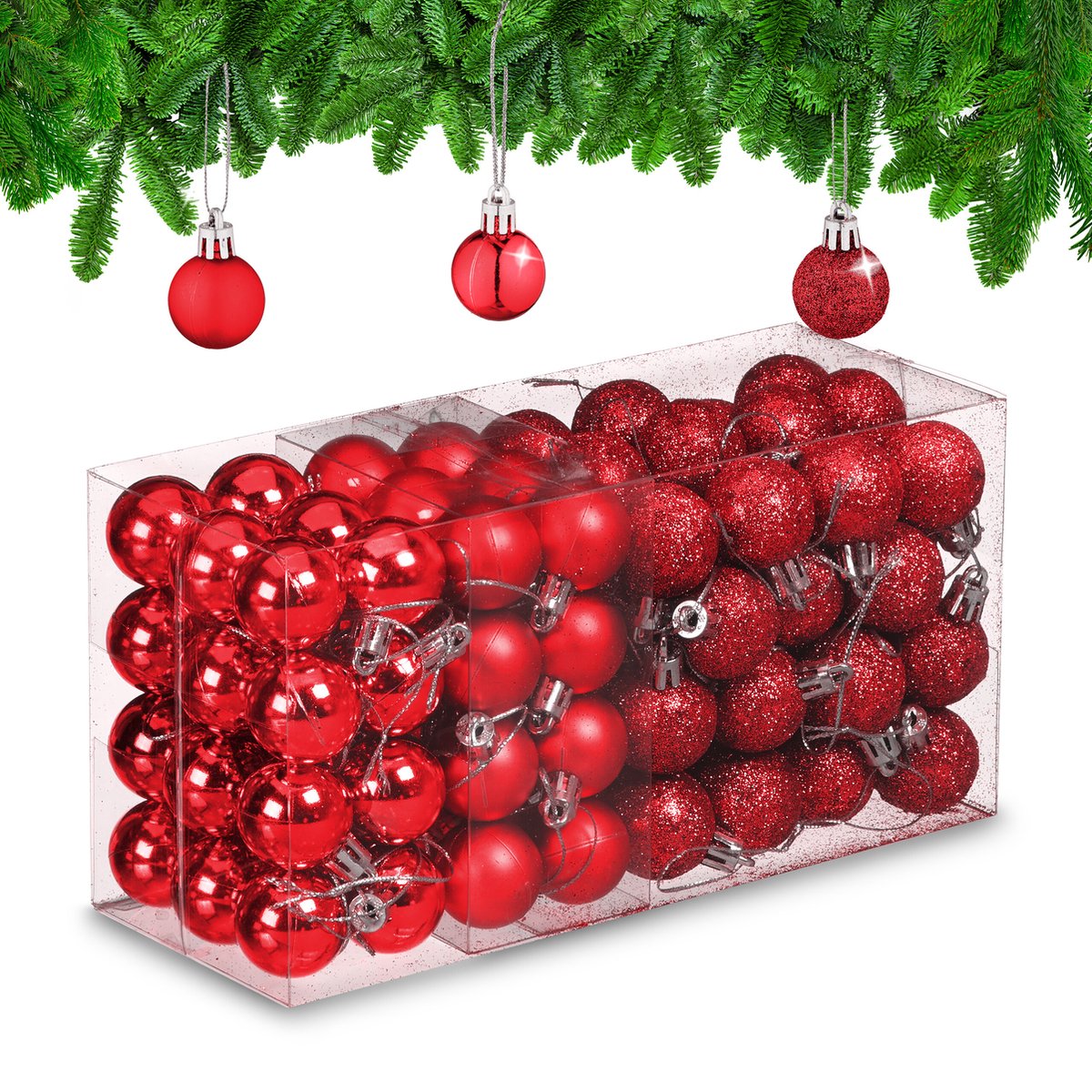 Boules De Noël Noires Incassables - Lot De 16, Diamètre 8cm - Décoration Sapin, Couronne, Maison - Plastique Durable