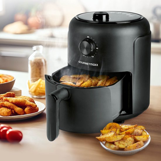 GOURMETmaxx Heteluchtfriteuse 2,3L 1000W Zwart - GOURMETmaxx - €38,01