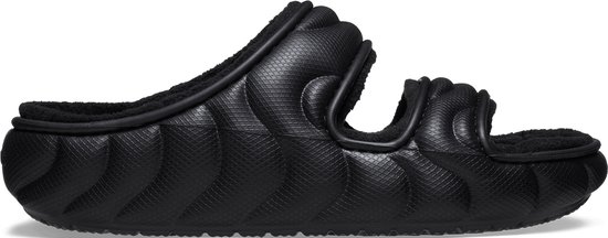 Crocs Cozzzy Pantofole Classiche - Nero - 38/39 EU - Morbide Con Fodera In Pelliccia Finta