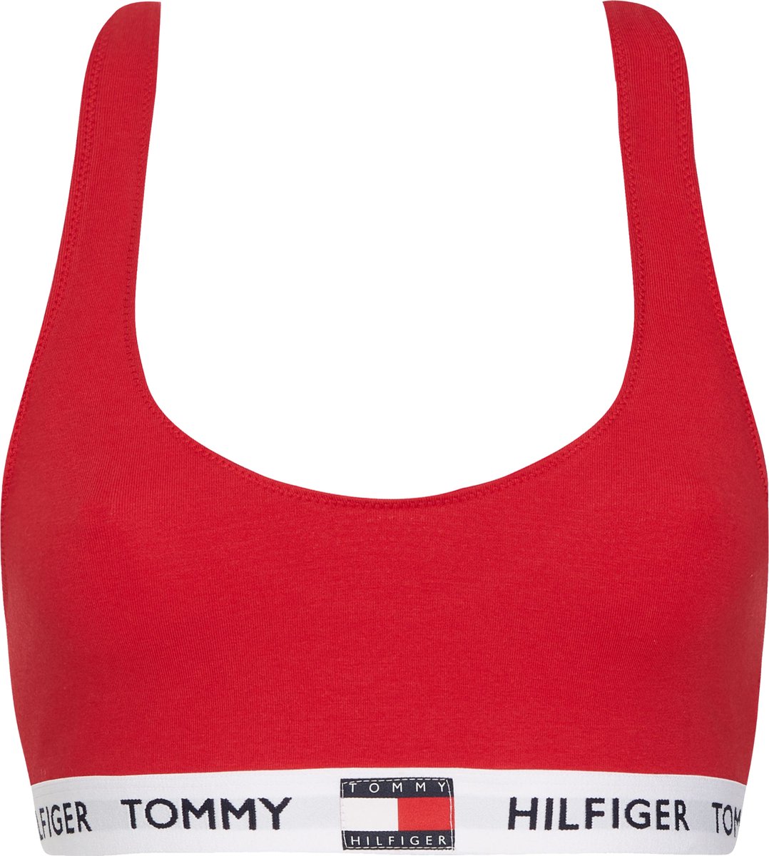 Tommy Hilfiger dames Tommy 85 bralette - katoen ongevoerd - rood