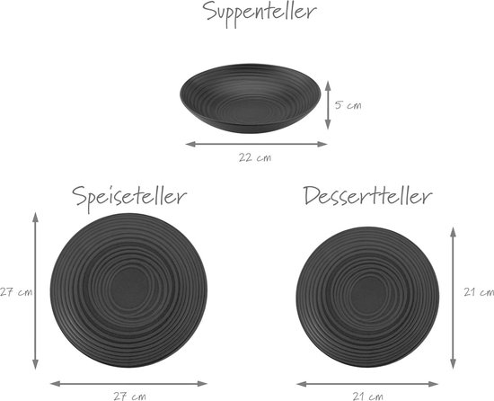 thumbnail: Moritz & Moritz BLOSSOM Servies - 18-delig Set Voor 6 Personen | Porselein Met Bloemen Motief