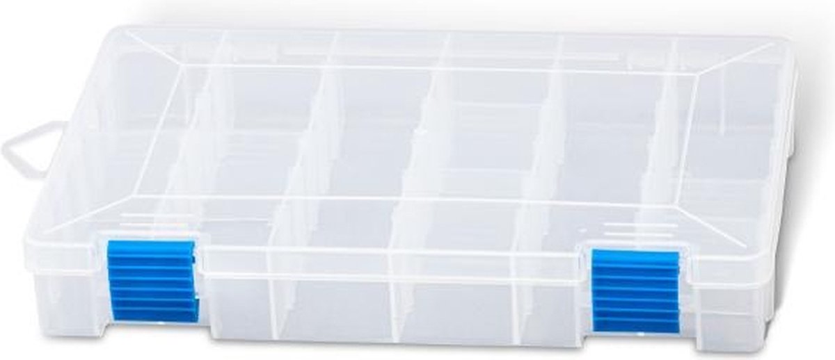 Zebco Trophy Box Transparant - Maat : L2 (L36cm - W 22.5cm - H 3.5cm)
