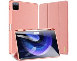 Dux Ducis - Tablet hoes geschikt voor Xiaomi Pad 6 / Pad 6 Pro - Domo Tri-fold Case - Auto Wake/Sleep functie - Met Pen Houder - Roze