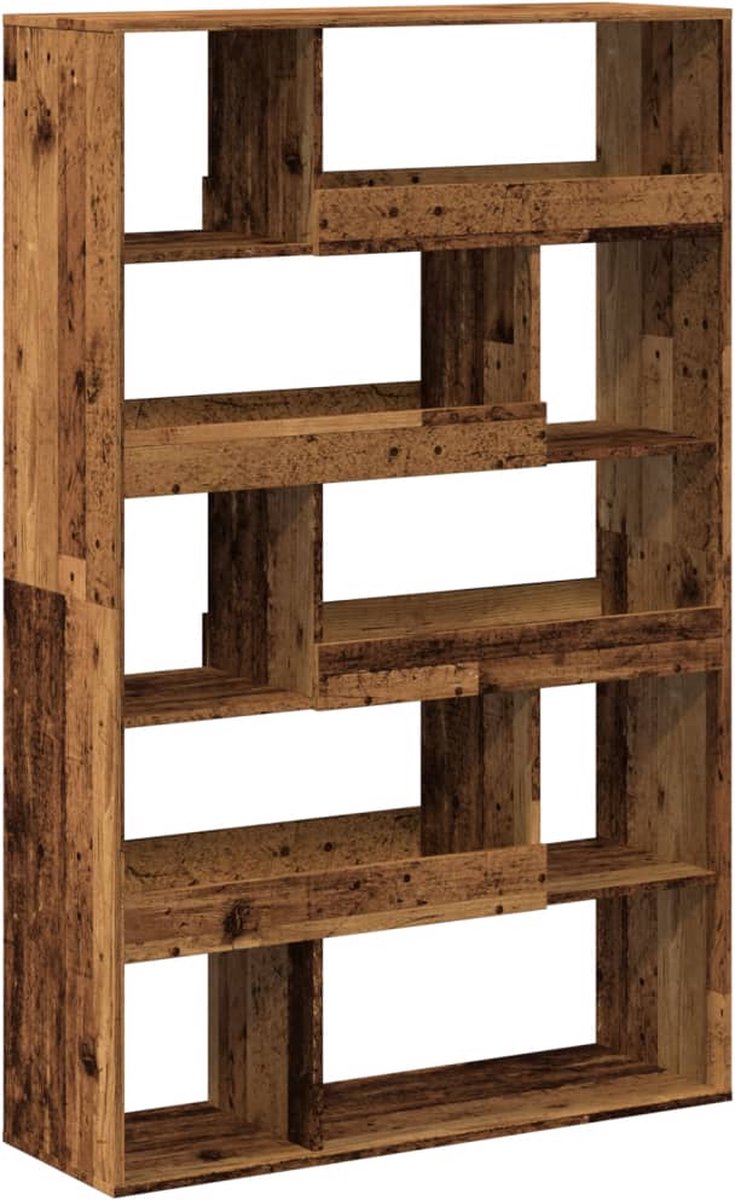vidaXL Kamerscherm - 100x33x156,5 - cm - bewerkt - hout - oud - houtkleurig Oud hout