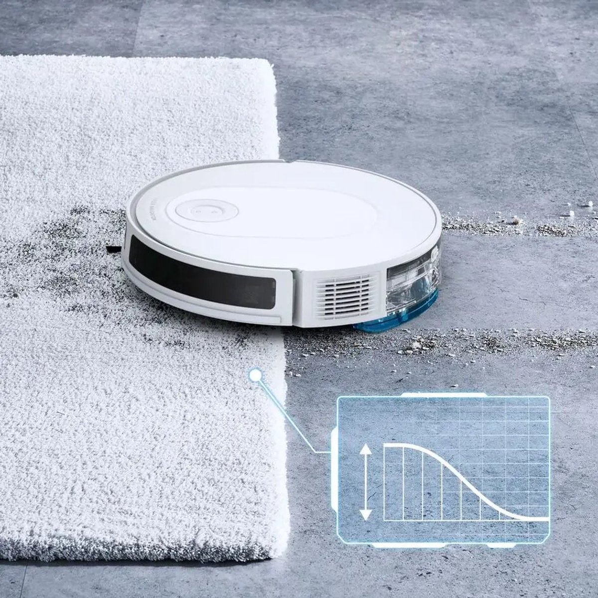 Rowenta RR9495 X-Plorer Serie 220 robotstofzuiger, dier en allergie-model, extra grote animal elektroborstel, vibrerende dweil, rechthoekig design, obstakel vermijdend