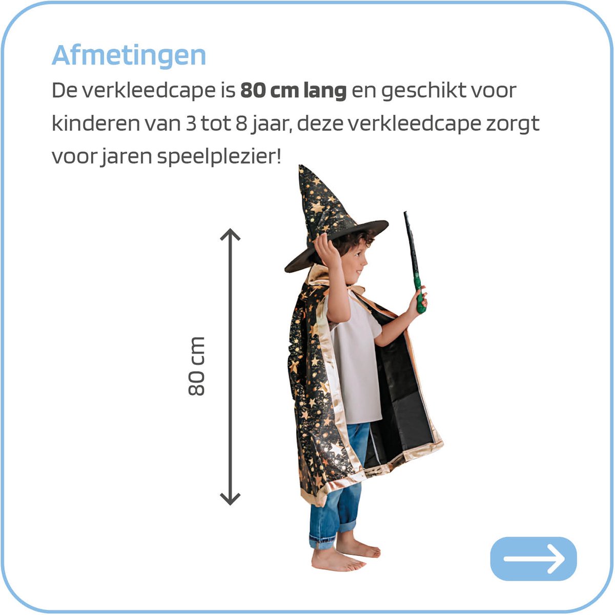 Halloween kostuum - Tovenaar Cape + Hoed - Heks - Verkleedkleding