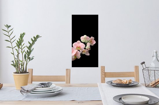 Stickers muraux - Film autocollant - Orchidée - Fleurs - Rose - Nature morte - Flora - 20x40 cm - Film adhésif - Stickers muraux muraux Chambre d'enfant - Papier peint autocollant - Papier peint autocollant - Film autocollant