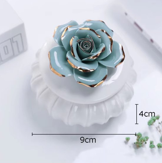Juwelendoosje Tandendoosje Bloem Blauw van Little Dutch — afbeelding 2