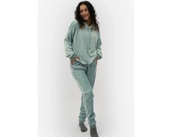 Apollo dames huispak Fleece - Loungeset - S/M - Blauw