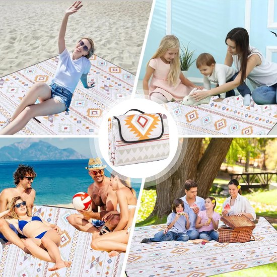 Couverture de pique-nique en laine pliable DAHAI Camping en plein air tapis de p