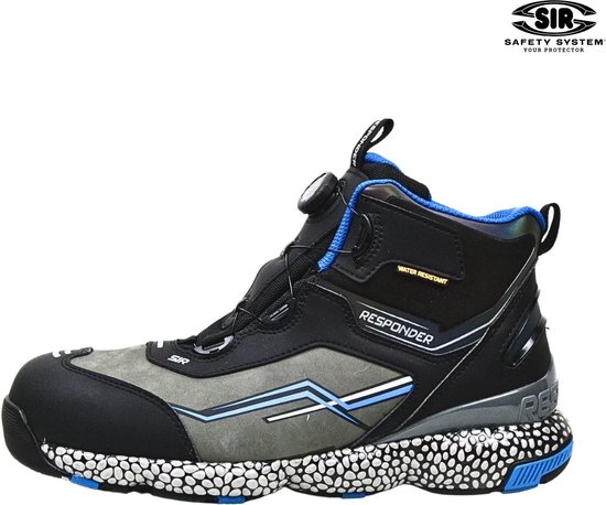 MANHATTAN Chaussures de travail Hautes S3 - Chaussures de sécurité - Cuir Nubuck - Imperméables - Embout Aluminium