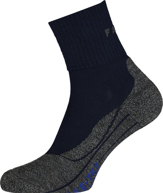 Chaussettes de randonnée FALKE TK2 Cool Short pour homme - Bleu marine - Taille 42/43