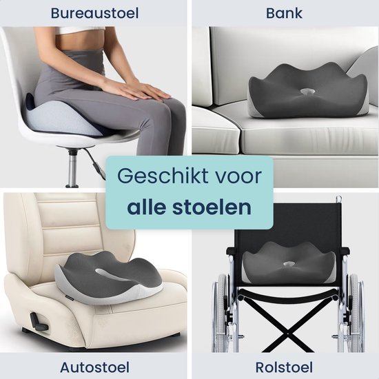 Trendio™️ Professioneel Orthopedisch Zitkussen - Wigkussen voor in de Stoel