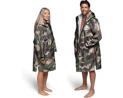 foto van T-Robe Strand Omkleedjas/of ander merk - Zwem Parka - Grijs / Camo - xl