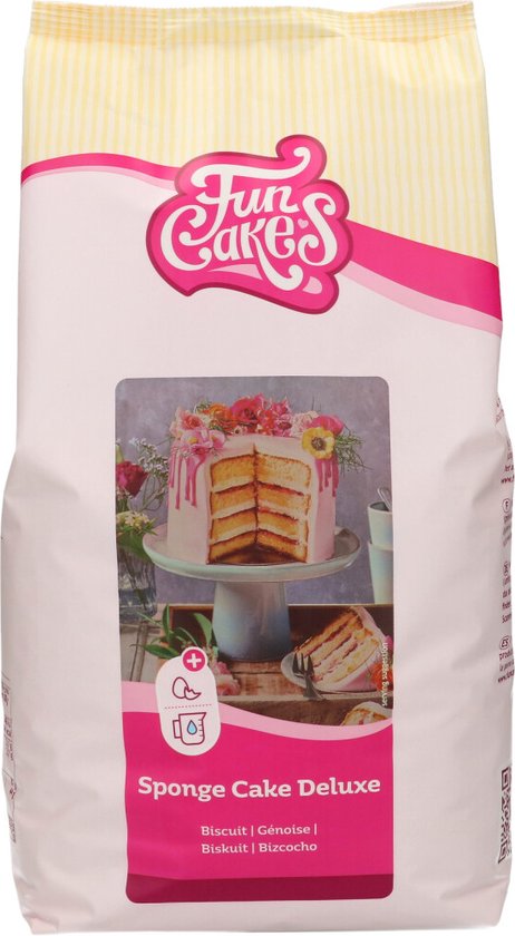 Foto: Funcakes bakmix voor biscuit deluxe 4kg luchtige taartbodem mix voor biscuit