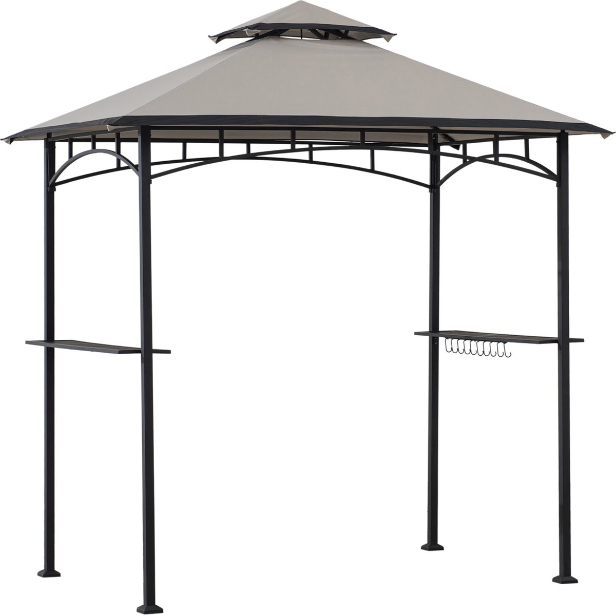 BBQ overkapping grijs 244x152cm