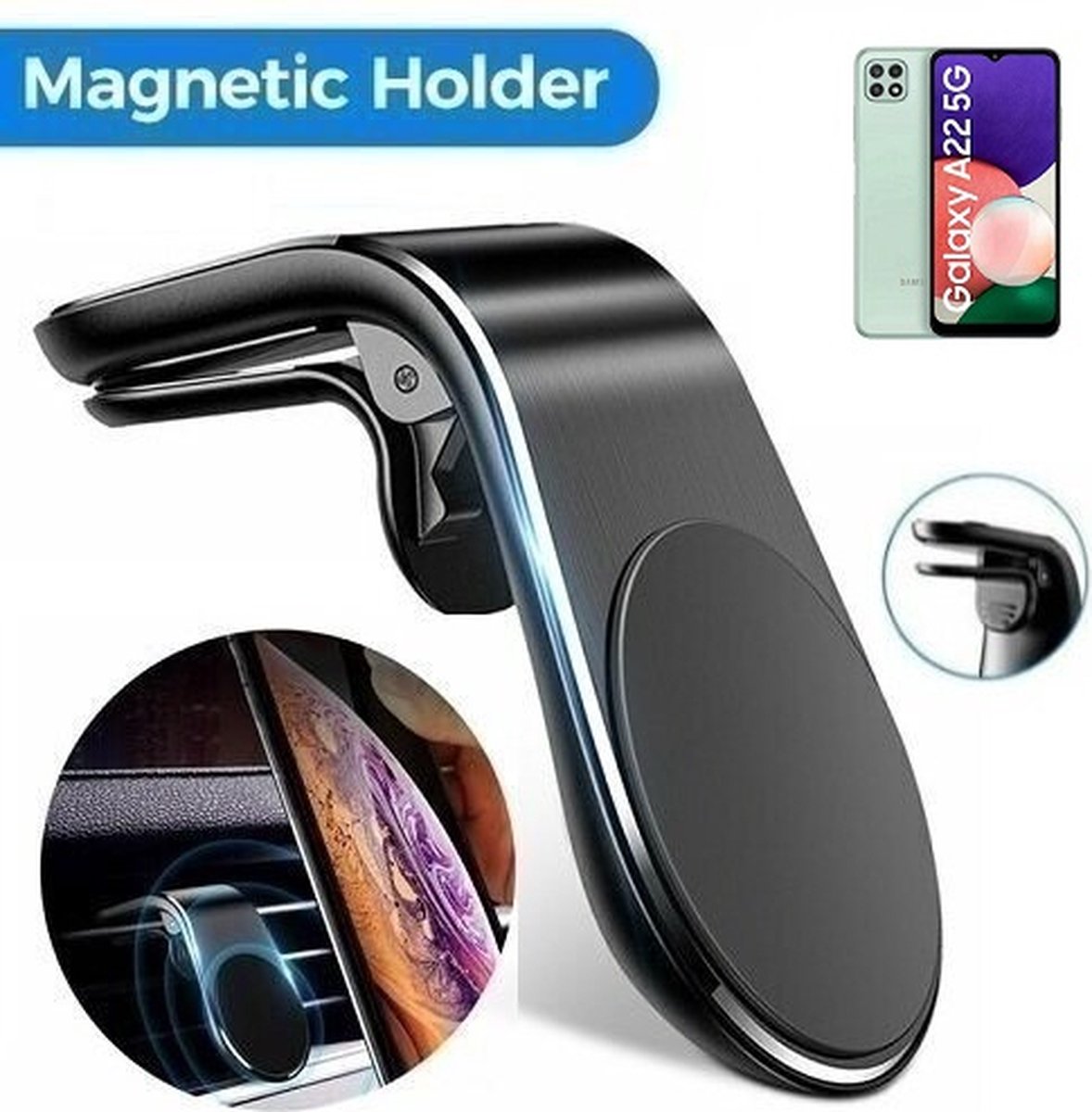 Samsung Galaxy A22 5G Magnetische Telefoonhouder Auto