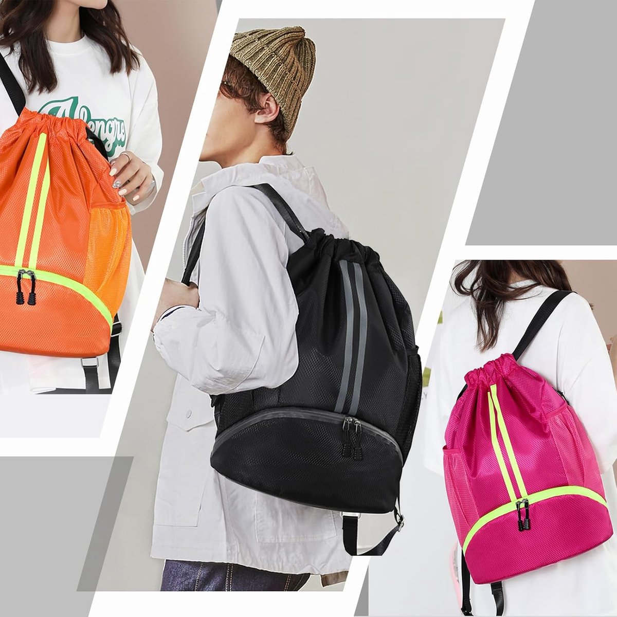 Notabag Original Opvouwbare boodschappentas die ook als rugzak kan