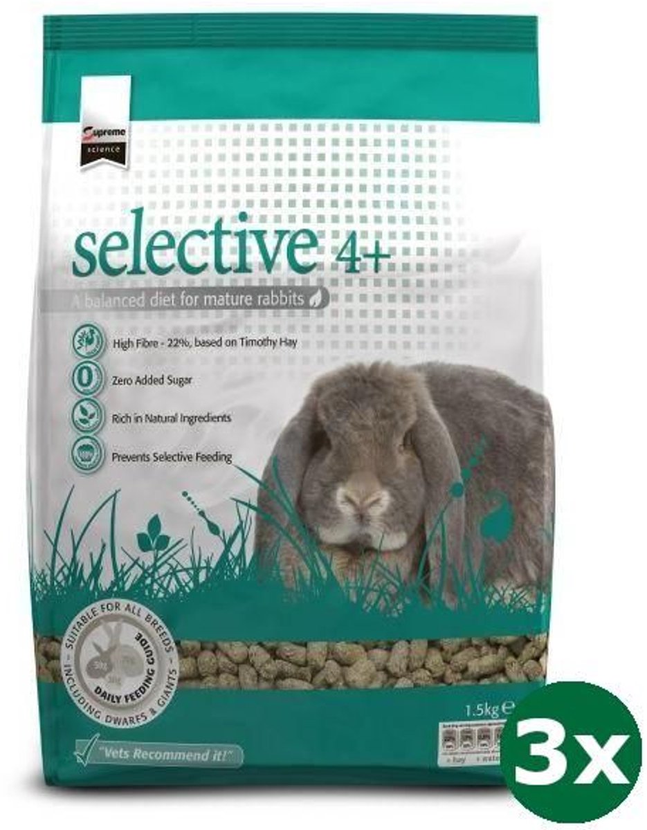 3x1,5 kg Supreme science selective rabbit mature