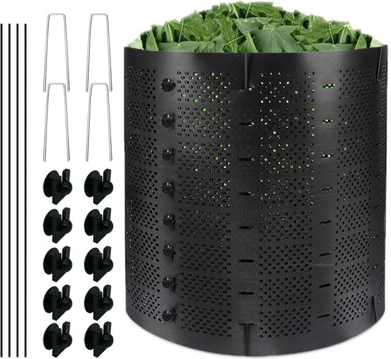 Compostbak voor tuin - 800L snelcompostbak voor buiten - uitbreidbaar ...