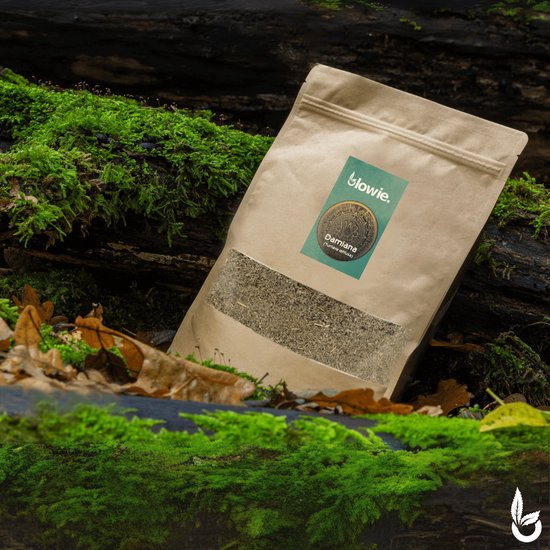 Blowie® Damiana finement coupée - 150 grammes - Feuille de Damiana séchée - Mélange d'herbes à Thee
