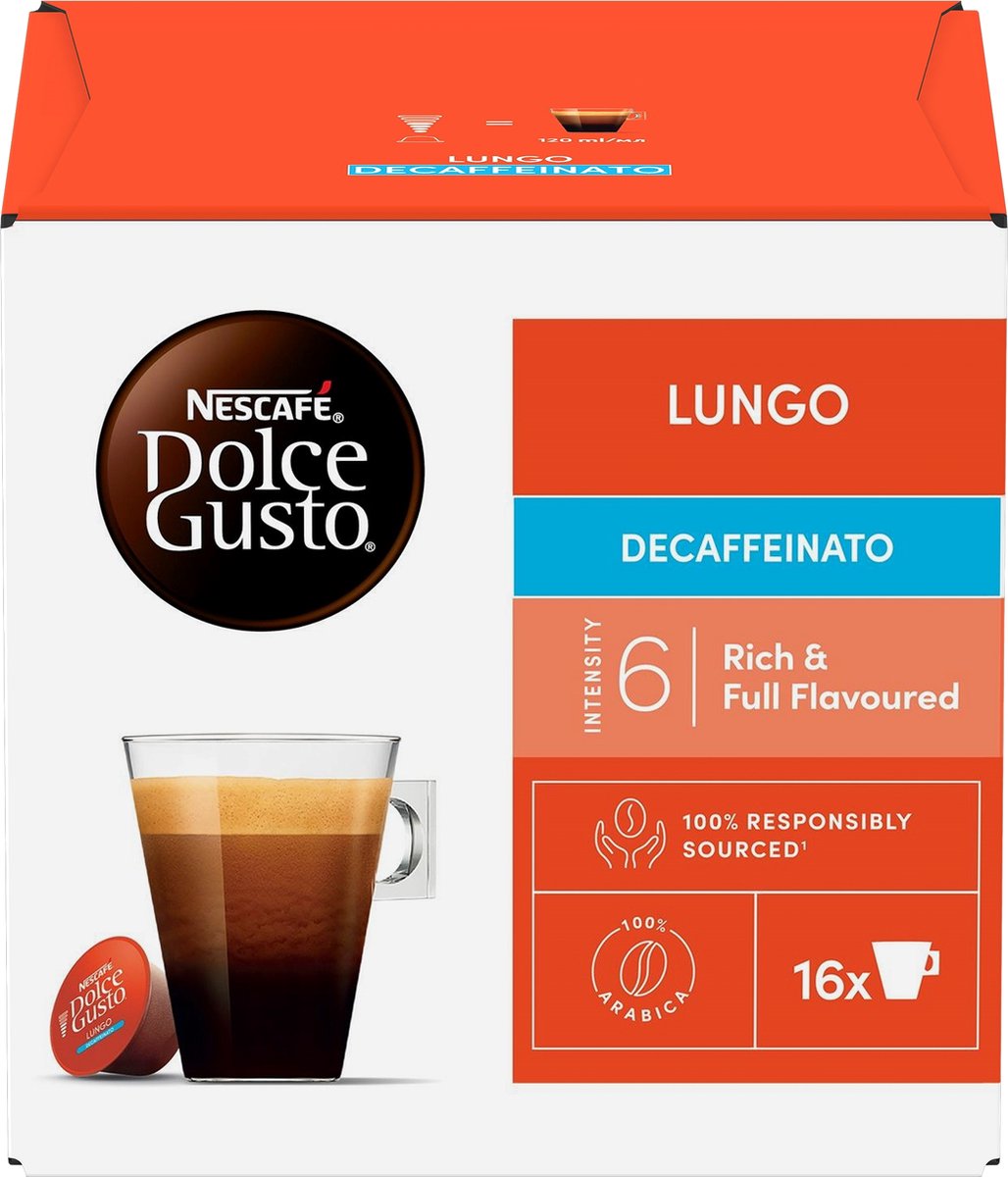 Nescafé Lungo Decaffeinato Koffiecapsules thumbnail 2