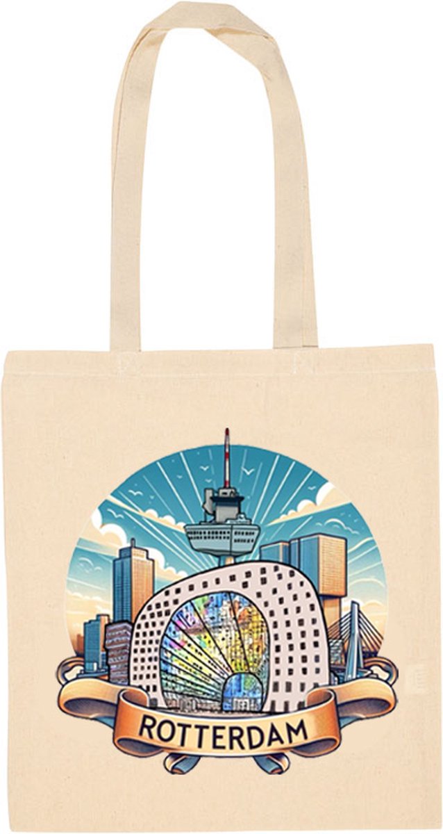 Canvas tas - Markthal Rotterdam - katoenen tas - schoudertas dames - tassen dames - schoudertassen