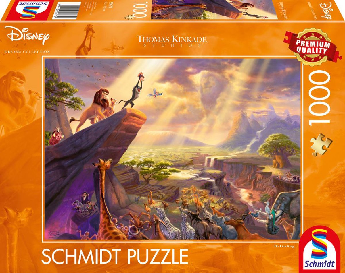 Schmidt Spiele Puzzel 1000 stukjes (Lion King)