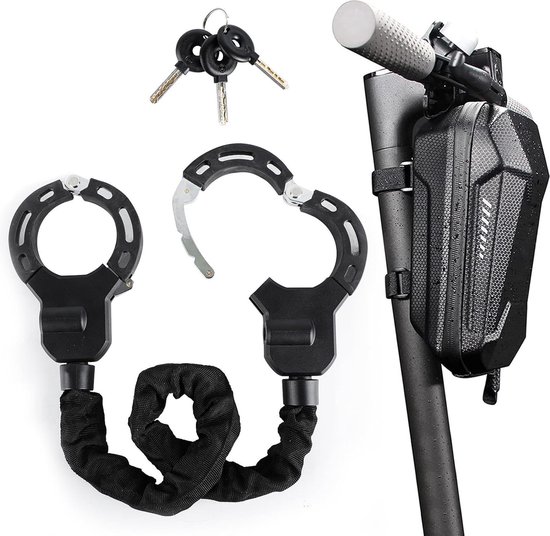E-scooterslot, handboeislot met sleutel en waterdichte tas