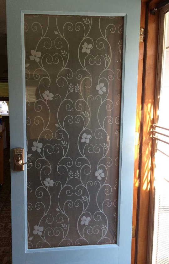 Privacy Raamfolie - Niet-klevende Glas-in-lood Folie Voor Badkamer Warmteregeling En Anti Uv 90 X 200 Cm Privacy Raamfolie - Niet-klevende Glas-in-lood Folie Voor Badkamer Warmteregeling En Anti Uv 90 X 200 Cm