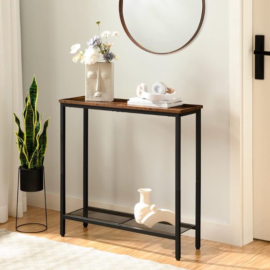 Tribesigns Sidetable - Console tafel achter de bank - Naturel - 160x35x85 cm