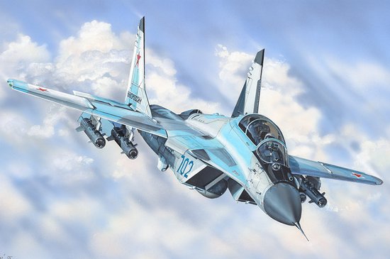 HobbyBoss Modelbouwpakket Militaire voertuigen - 81787 Mikoyan - MiG-35 Fulcrum-F - Straaljager Plastic - 1:48 - Modelbouw