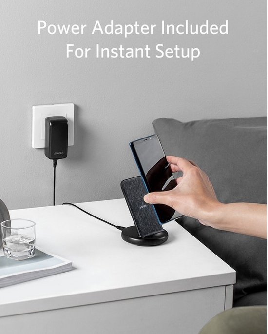 PowerWave II Stand 15W EU Black+Gray