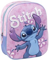Disney Stitch Sac à Dos Filles Rose - Hauteur 31cm