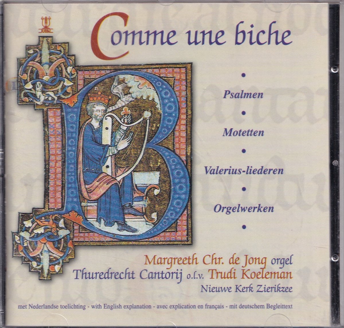 Comme une Biche - Margreeth Chr. de Jong (orgel), Thuredrecht Cantorij o.l.v. Trudi Koeleman